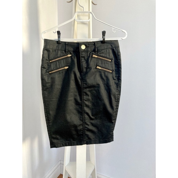 Denim Coated sexy Skirt - Express - Size 2 - Picture 1 of 5